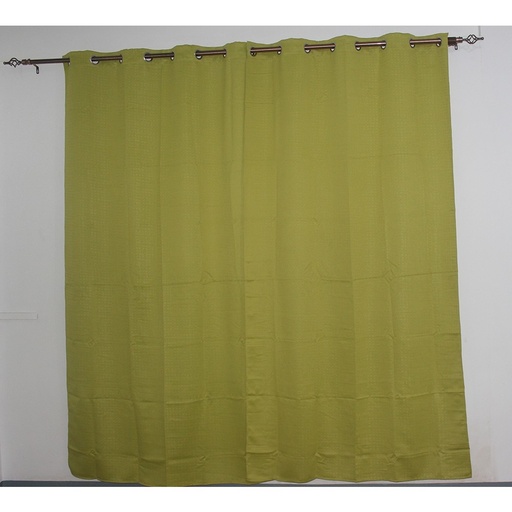 Rideau lourd de couleur verte (la pièce)