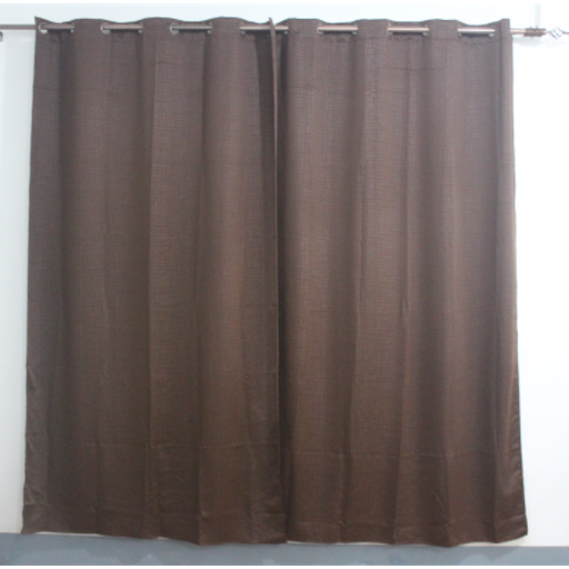 Rideau Lourd De Couleur Marron(La Piece.)