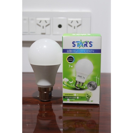 [ALP-A60-7WB22] ROUND LED Bulb 7W B22 A BAIONNETTE ALP-A60-7WE22