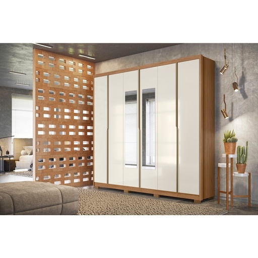 [P-986032.7] PENDERIE DANUBIO WHITE+ MIRROIR
