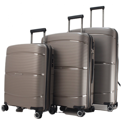 VALISE PIERRE CARDIN, COULEUR CHAMPAGNE JEU DE 3 VAL-PC86302CH