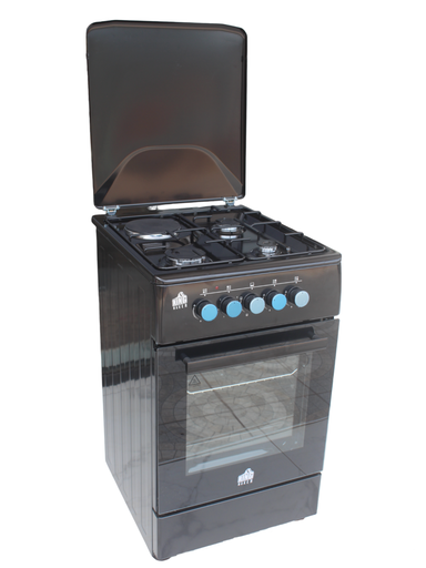 [CUIS-T5311G/N] Cuisiniere50x60 4 Foyers a Gaz Noire CUIS-T5401G/N